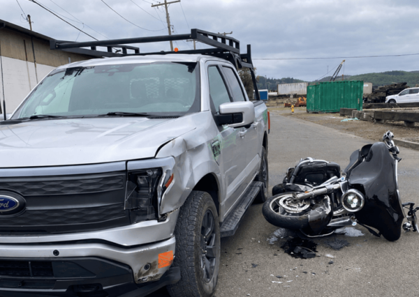Motorcyclist suffers severe injuries after truck fails to stop in Aberdeen Friday.